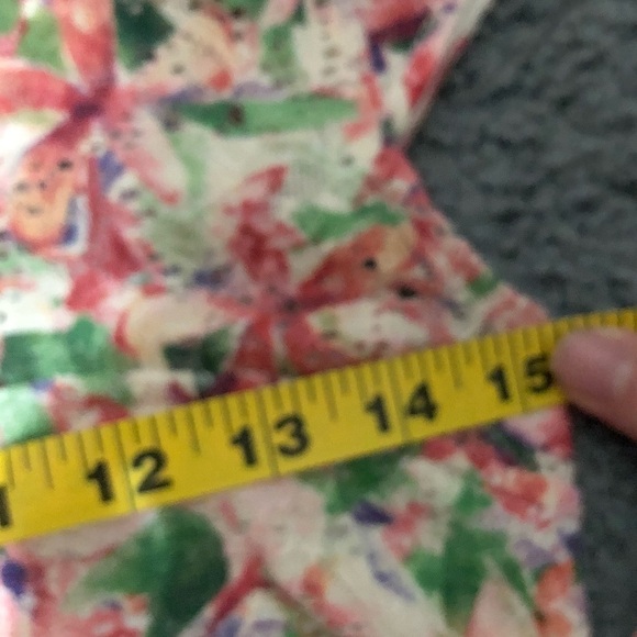 Free People Floral Spring Dress Sz Small Midi Pink Green - Picture 8 of 9